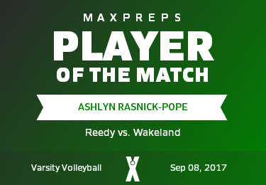 #7 Ashlyn Rasnick-pope Player of the Game badge