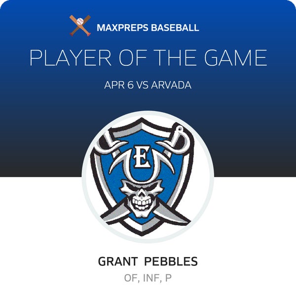 #11 Grant Pebbles Player of the Game badge