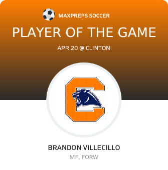 #11 Brandon Villecillo Player of the Game badge