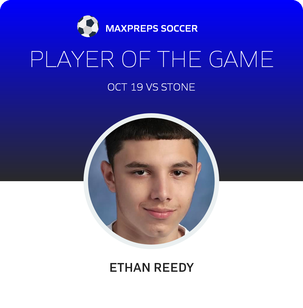 #7 Ethan Reedy Player of the Game badge