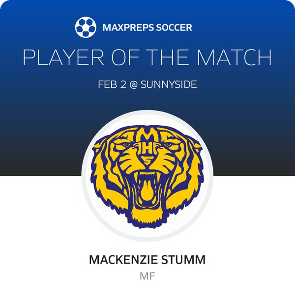 #10 Mackenzie Stumm Player of the Game badge
