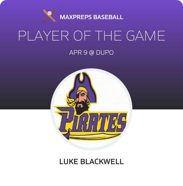 #2 Luke Blackwell Player of the Game badge