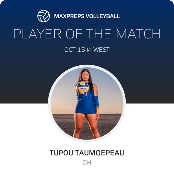 #7 Tupou Taumoepeau Player of the Game badge