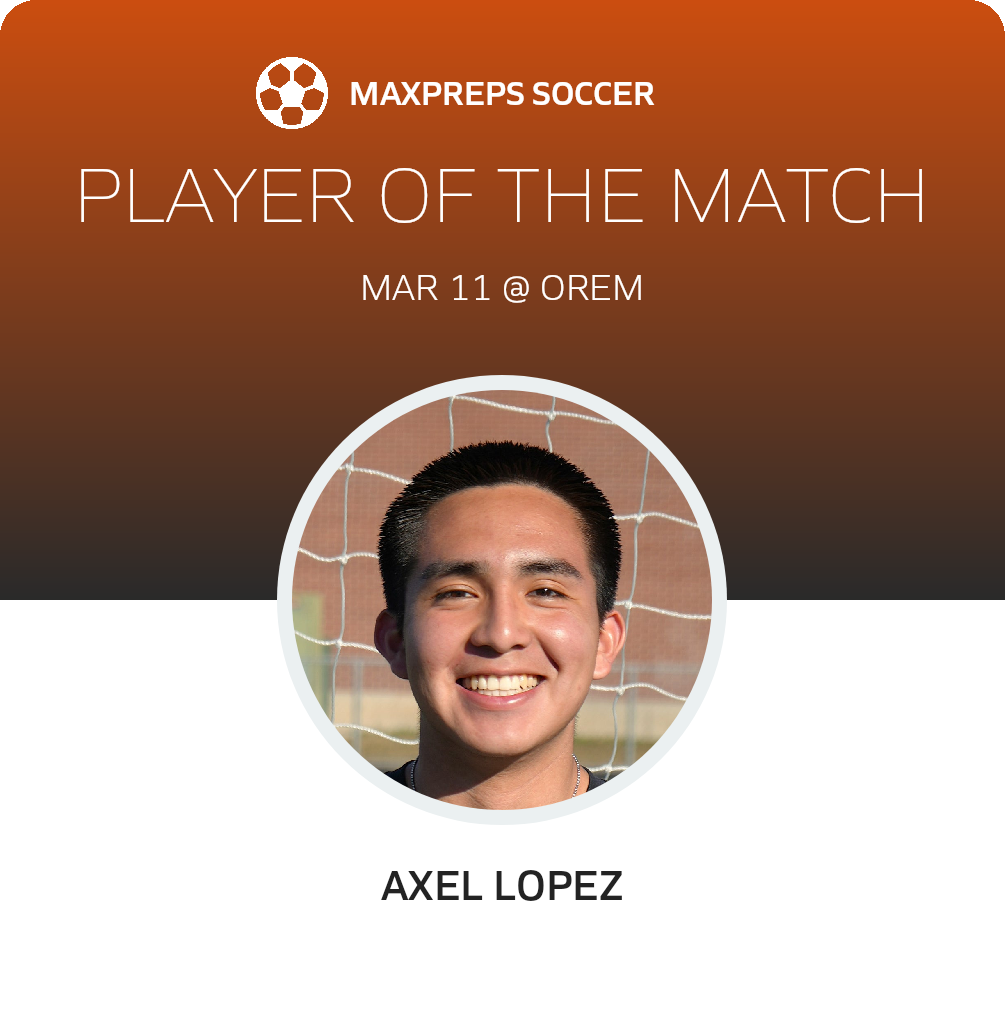 #4 Axel Lopez Player of the Game badge