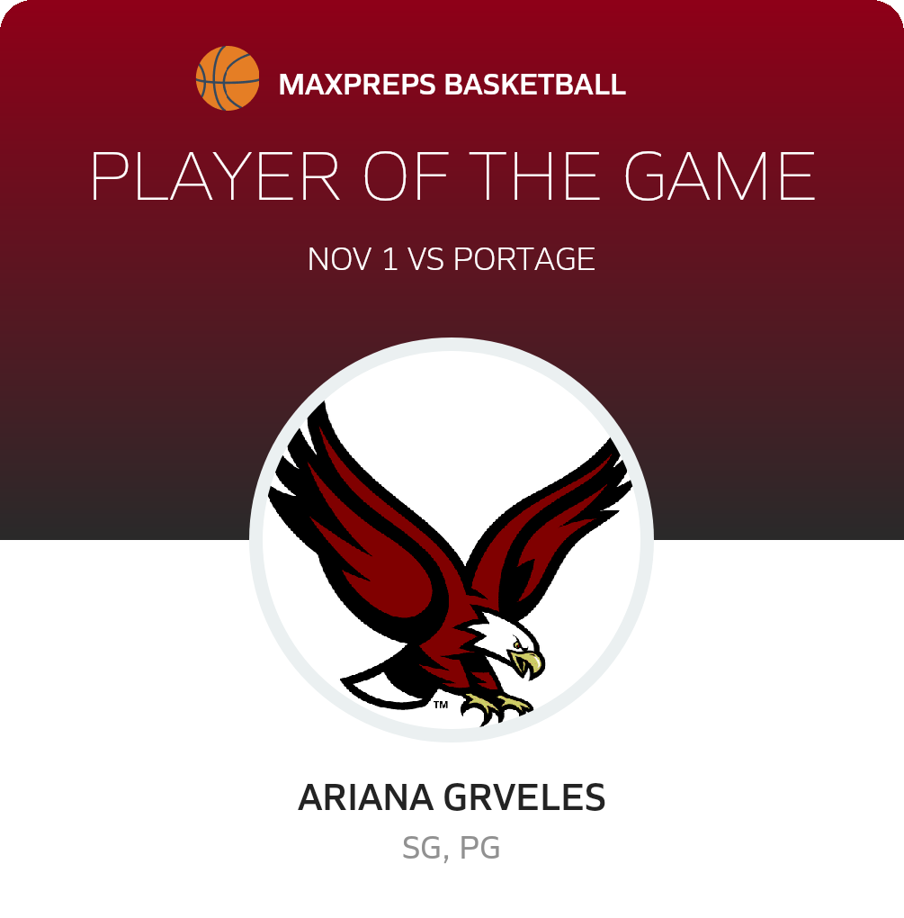 #0 Ariana Grveles Player of the Game badge