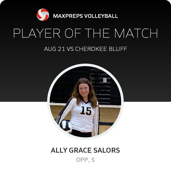 #13 Ally grace Salors Player of the Game badge