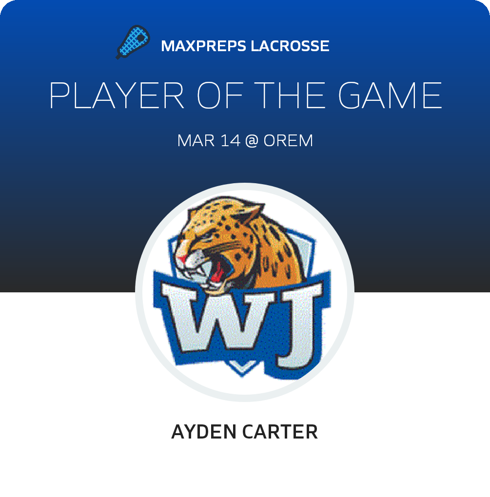 #36 Ayden Carter Player of the Game badge