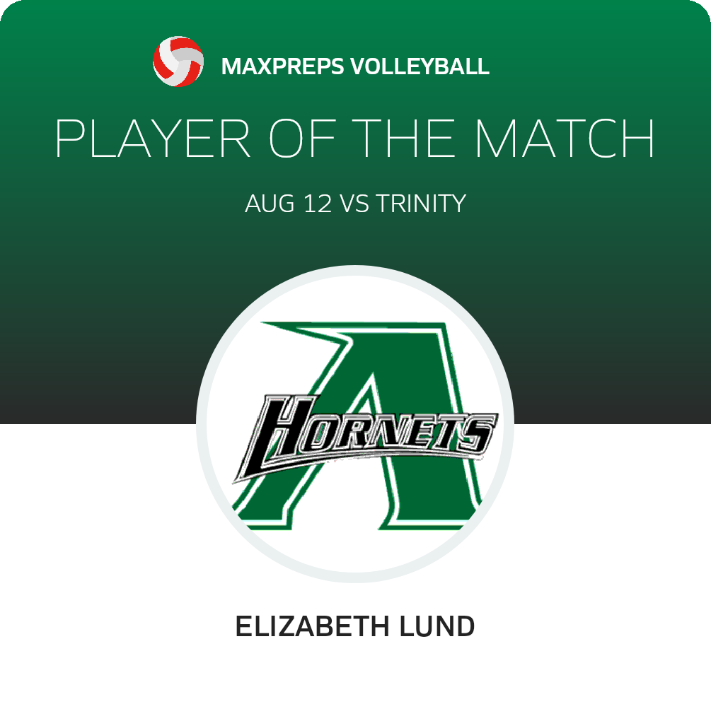 #15 Elizabeth Kate lund Player of the Game badge