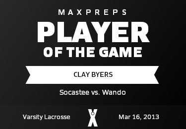 #28 Clay Byers Player of the Game badge
