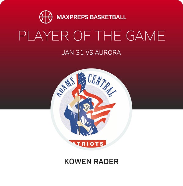 #34 Kowen Rader Player of the Game badge