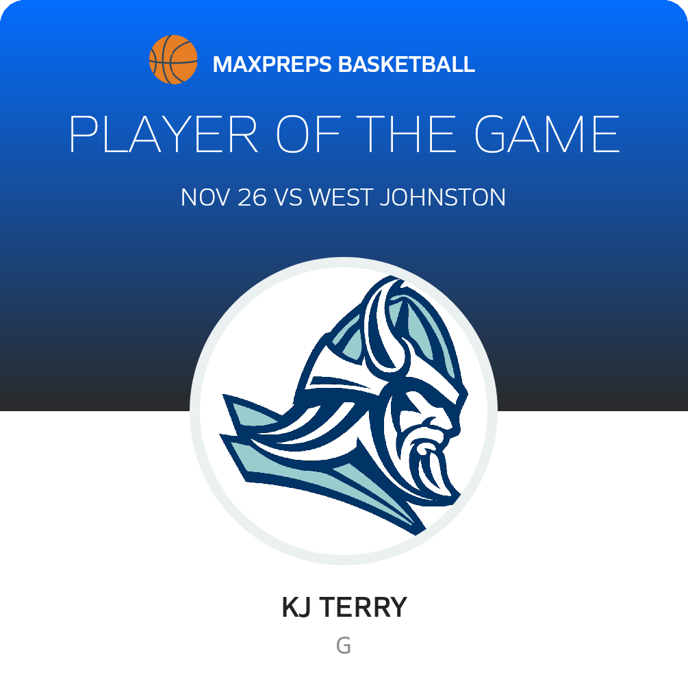 #21 KJ Terry Player of the Game badge