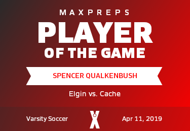 #8 Spencer Qualkenbush Player of the Game badge