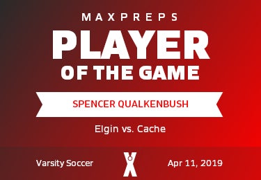 #8 Spencer Qualkenbush Player of the Game badge