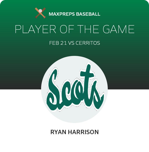 #18 Ryan Harrison Player of the Game badge