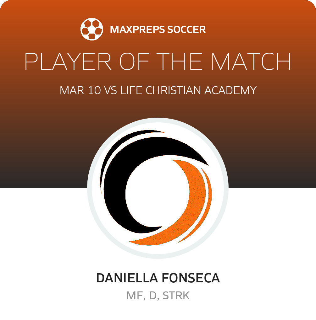 #11 Daniella Fonseca Player of the Game badge