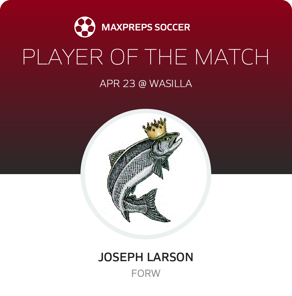 #9 Joseph Larson Player of the Game badge