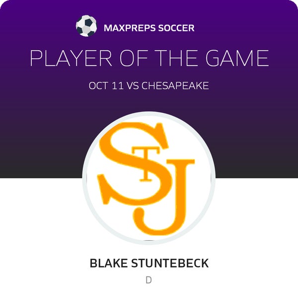 #13 Blake Stuntebeck Player of the Game badge