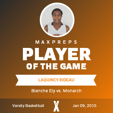 #23 Laquincy Rideau Player of the Game badge
