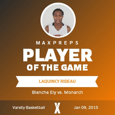 #23 Laquincy Rideau Player of the Game badge