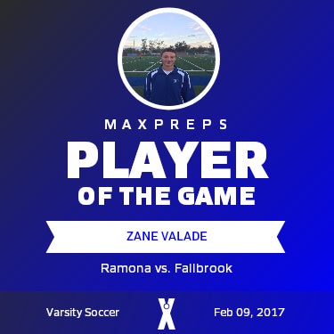 #16 Zane Valade Player of the Game badge