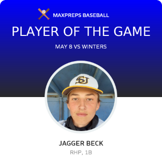 #11 Jagger Beck Player of the Game badge
