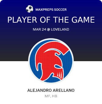 #10 Alejandro Arellano Player of the Game badge