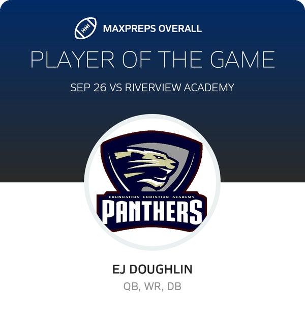 #3 EJ Doughlin Player of the Game badge