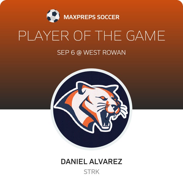 #13 Daniel Alvarez Player of the Game badge