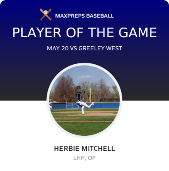 #10 Herbie Mitchell Player of the Game badge