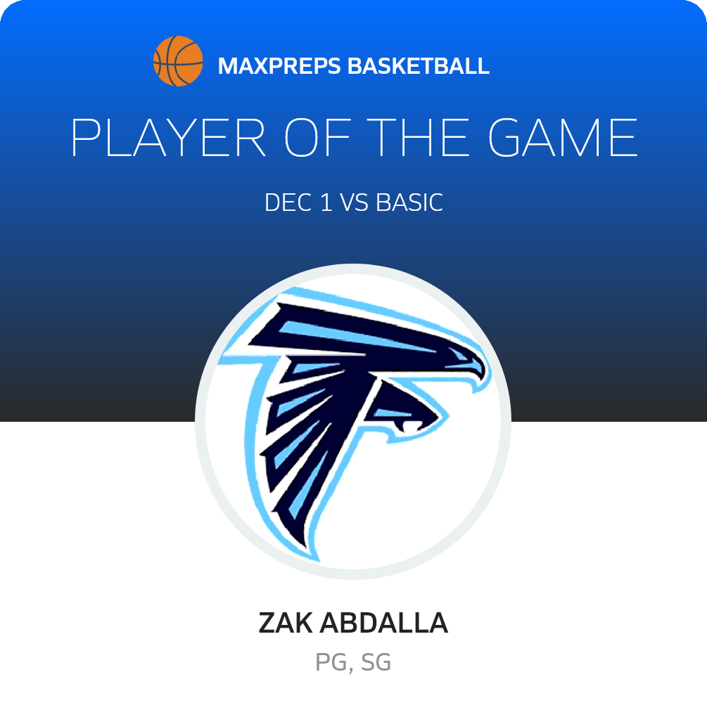 #11 Zak Abdalla Player of the Game badge