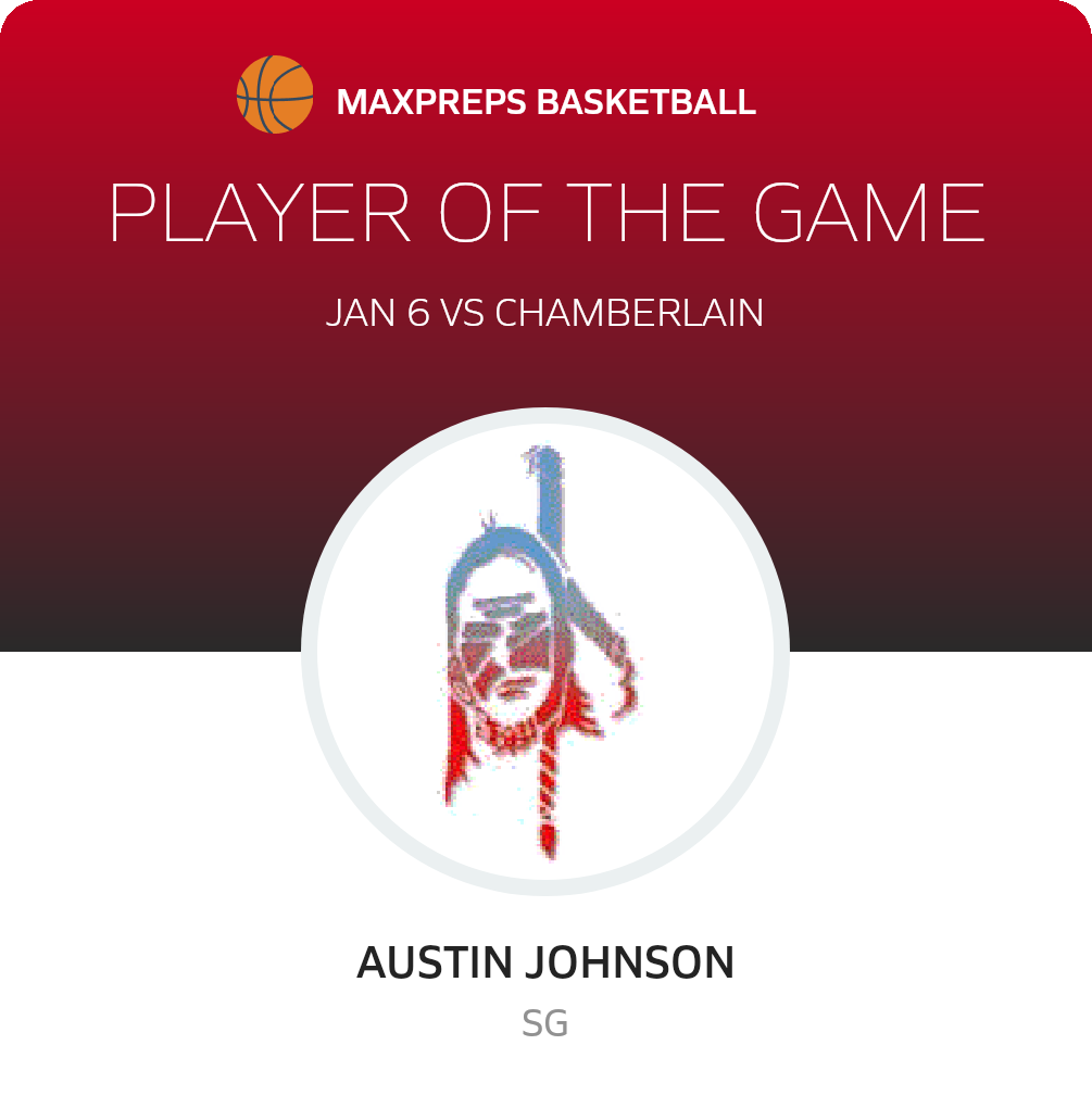 #23 Austin Johnson Player of the Game badge