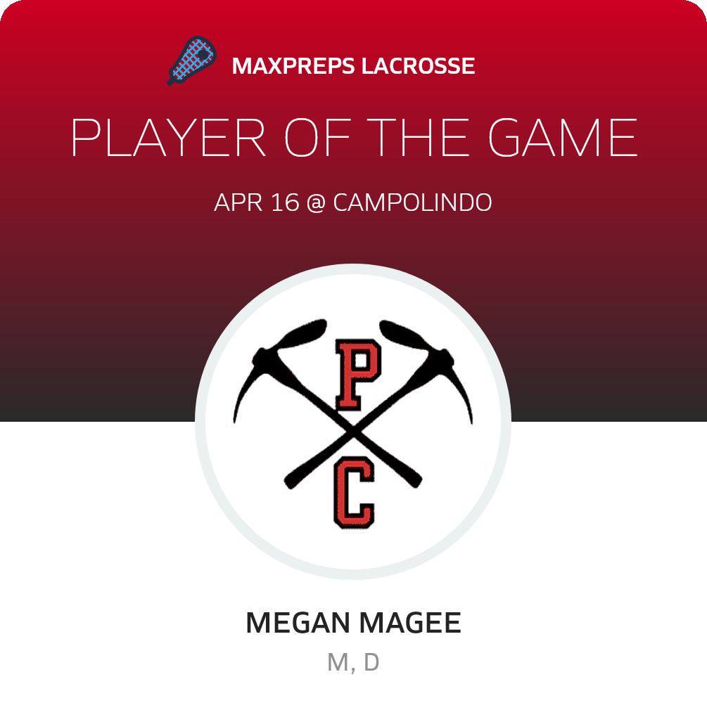 #5 Megan Magee Player of the Game badge