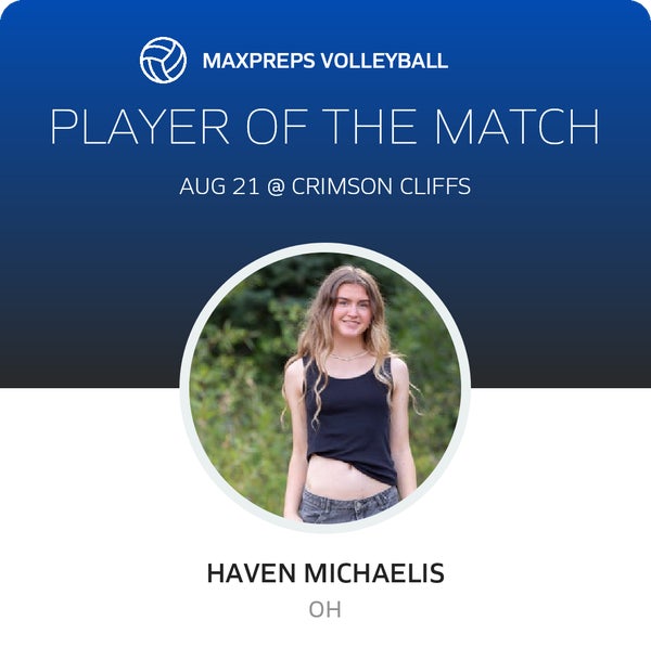 #15 Haven Michaelis Player of the Game badge