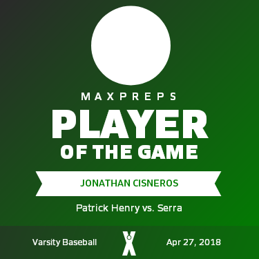 #14 Jonathan Cisneros Player of the Game badge