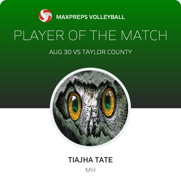 #14 Tiajha Tate Player of the Game badge
