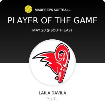 #2 Laila Davila Player of the Game badge