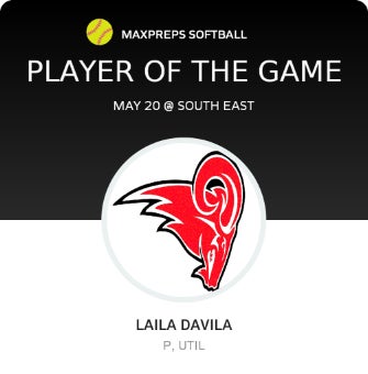#2 Laila Davila Player of the Game badge