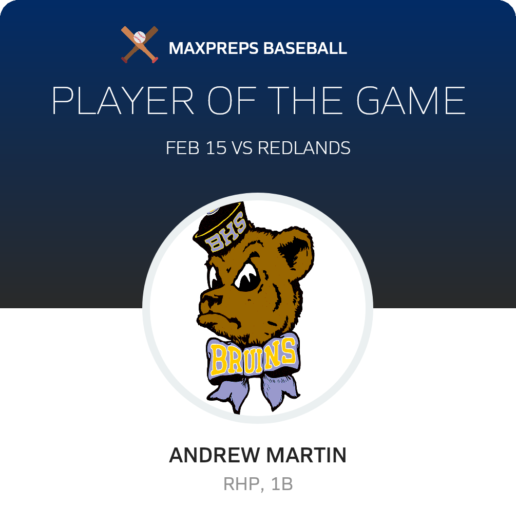 #27 Andrew Martin Player of the Game badge