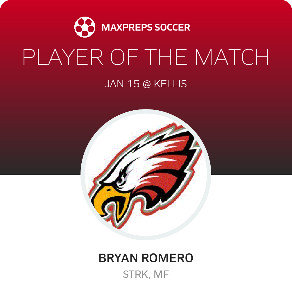 #21 Bryan Romero Player of the Game badge