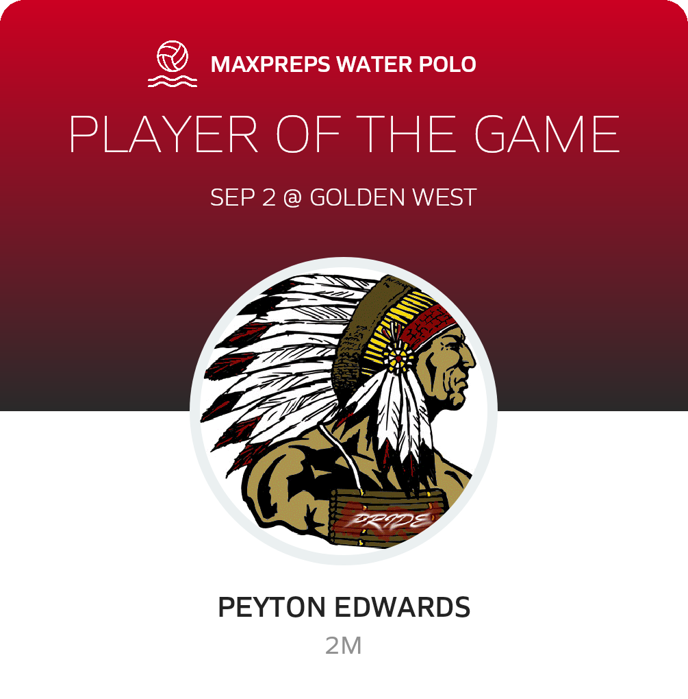 Peyton Edwards Player of the Game badge