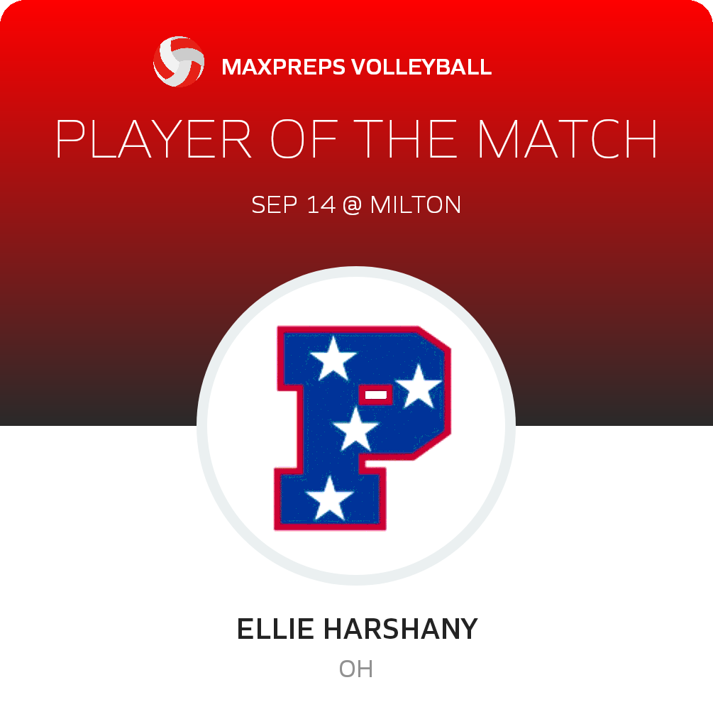 #14 Ellie Harshany Player of the Game badge