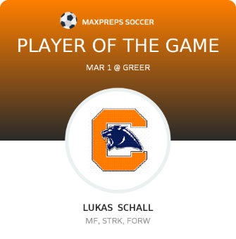 #14 Lukas Schall Player of the Game badge