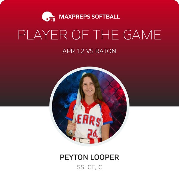 #24 Peyton Looper Player of the Game badge