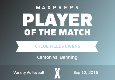 #3 Chloe Fields Owens Player of the Game badge