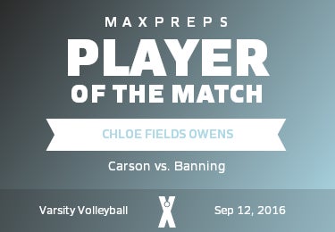#3 Chloe Fields Owens Player of the Game badge