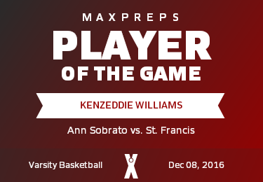 #1 Kenzeddie Williams Player of the Game badge