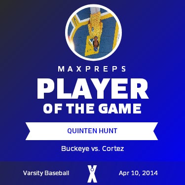 #11 QUINTEN HUNT Player of the Game badge