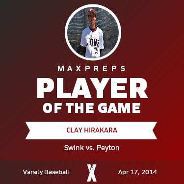 #15 Clay Hirakara Player of the Game badge
