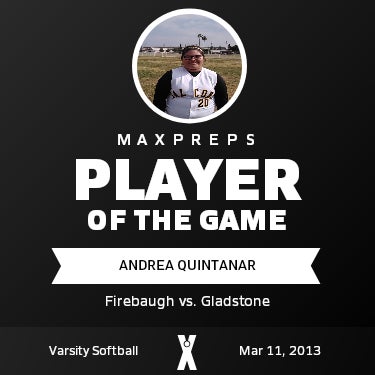 Andrea Quintanar Player of the Game badge
