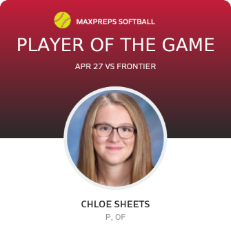 #30 Chloe Sheets Player of the Game badge